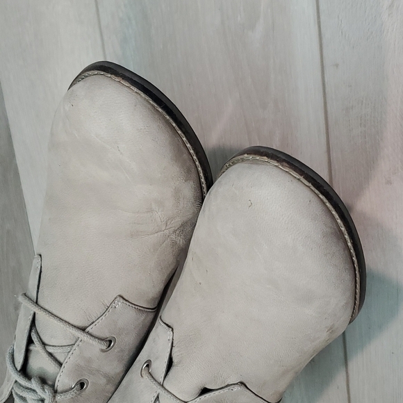 Cole Haan Womens Ankle Leather Wedge Heels Lace Up Boots shoes sz 11B - Picture 4 of 11